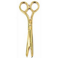 Gold Scissors Lapel Pin